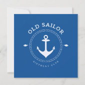 Funny Nautical "Shipwrecked" Birthday Card (裏面)
