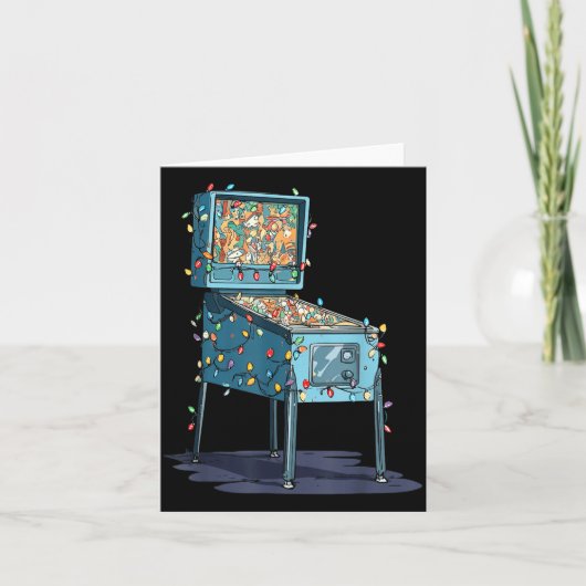 Funny Nball Machine Christmas Graphics Lights Love カード (正面)