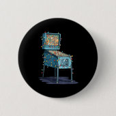 Funny Nball Machine Christmas Graphics Lights Love 缶バッジ (正面)