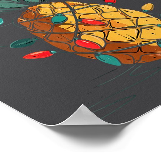 Funny Ne Christmas Graphics Lights Lover  ポスター (角)