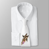 Funny Neck Tie Happy Playful Giraffe - Smile ネクタイ (タイ)