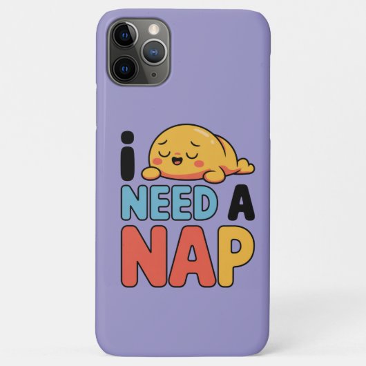 Funny Need A Nap Cute Sleepy Cartoon  Case-Mate iPhoneケース (裏面)