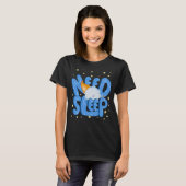 Funny Need Sleep Cloud Character Tシャツ (正面フル)
