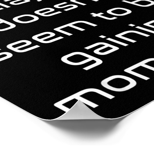 Funny Nerdy New Theory Of Inertia Not Gaining Mome ポスター (角)