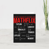 Funny Nerdy Your Favorite Series On Mathflix Math  カード (正面)