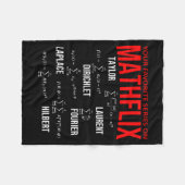 Funny Nerdy Your Favorite Series On Mathflix Math  フリースブランケット (正面(横))