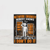 Funny Network Engineer Design For Men Network Engi カード (正面)