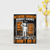 Funny Network Engineer Design For Men Network Engi カード (黄色い花)