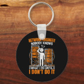 Funny Network Engineer Design For Men Network Engi キーホルダー (正面)