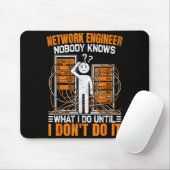 Funny Network Engineer Design For Men Network Engi マウスパッド (マウス)