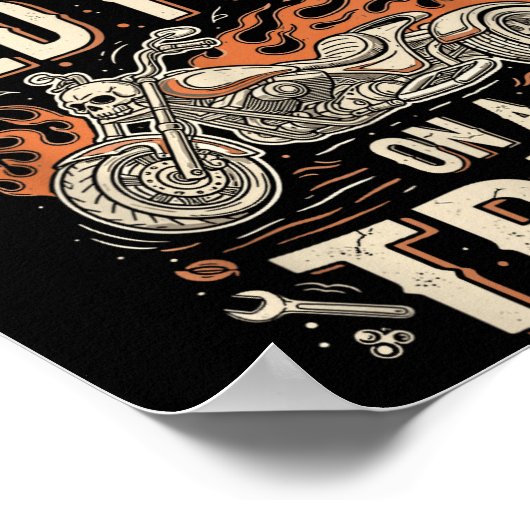 Funny Never Underestimate An Old Man On A Trike Gr ポスター (角)