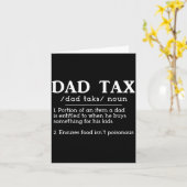 Funny New Dad Birthday For Fathers Day Dad Tax Def カード (黄色い花)