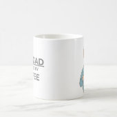 Funny New Dad Coffee Mug – Powered by Coffee –Gift コーヒーマグカップ (中央)