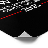 Funny New Dad Est 2025 Make Parenting Great Again  ポスター (角)