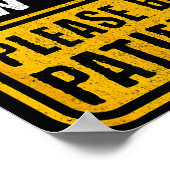 Funny New Dad New Father First Baby  ポスター (角)