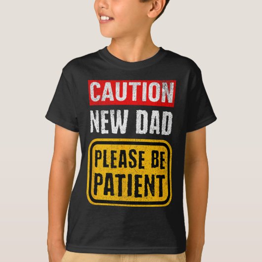 Funny New Dad New Father First Baby  Tシャツ (正面)