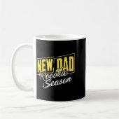 Funny New Dad Rookie Season Proud Fathers First Ti コーヒーマグカップ (左)