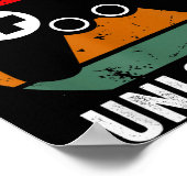 Funny New Dad Shirt Dad Level Unlocked Tee Shirt G ポスター (角)