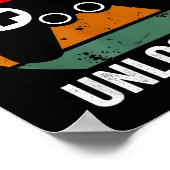 Funny New Dad Shirt Dad Of Girls Level Unlocked Te ポスター (角)