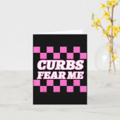 Funny New Driver Curbs Fear Me Bad Drivers  カード (黄色い花)