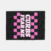 Funny New Driver Curbs Fear Me Bad Drivers  フリースブランケット (正面(横))