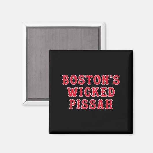 Funny New England Boston's Wicked Ah マグネット (正面/裏面)