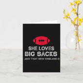 Funny New England Football Quote Men Women Gift  カード (黄色い花)