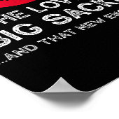 Funny New England Football Quote Men Women Gift  ポスター (角)