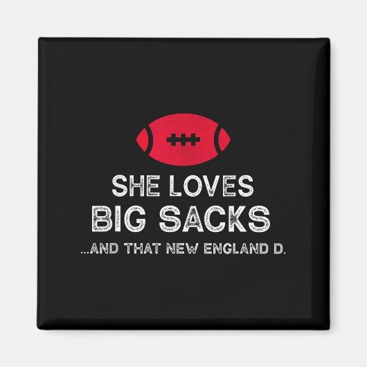 Funny New England Football Quote Men Women Gift マグネット (正面)