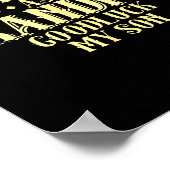 Funny New Grandma Promotion Quote Grandmother Humo ポスター (角)