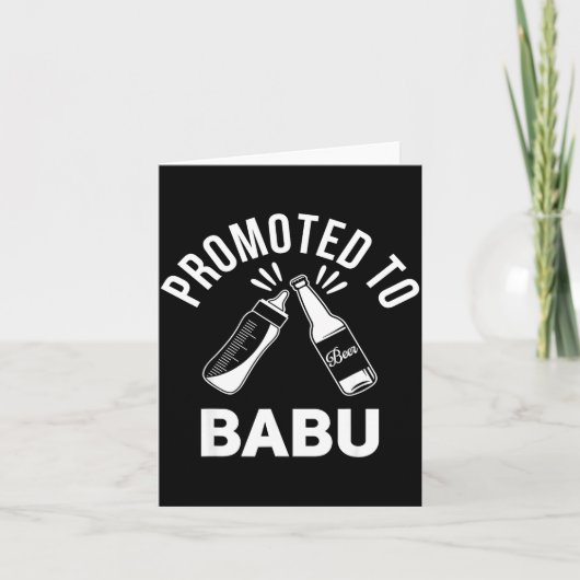 Funny New Grandpa Pregnancy Announcement Promoted カード (正面)