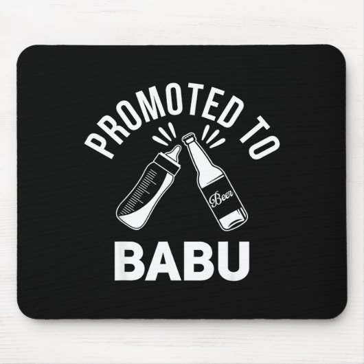 Funny New Grandpa Pregnancy Announcement Promoted マウスパッド (正面)