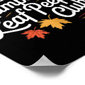 Funny New Hampshire Leaf Er's Club Autumn Fall Lea ポスター (角)