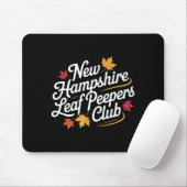 Funny New Hampshire Leaf Er's Club Autumn Fall Lea マウスパッド (マウス)