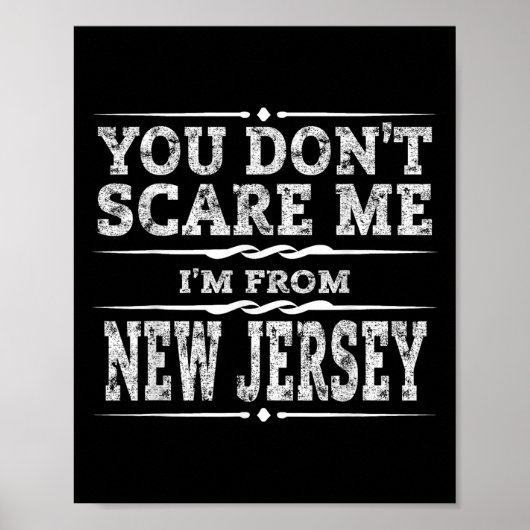 Funny New Jersey Home Garden State Gift  ポスター (正面)