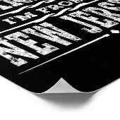 Funny New Jersey Home Garden State Gift  ポスター (角)