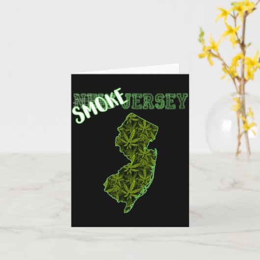 Funny New Jersey Weed Weed Culture  カード (黄色い花)