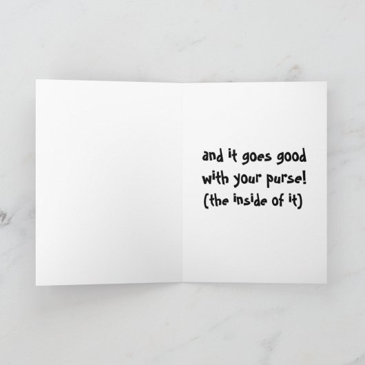 funny new job inspiration カード (内部)