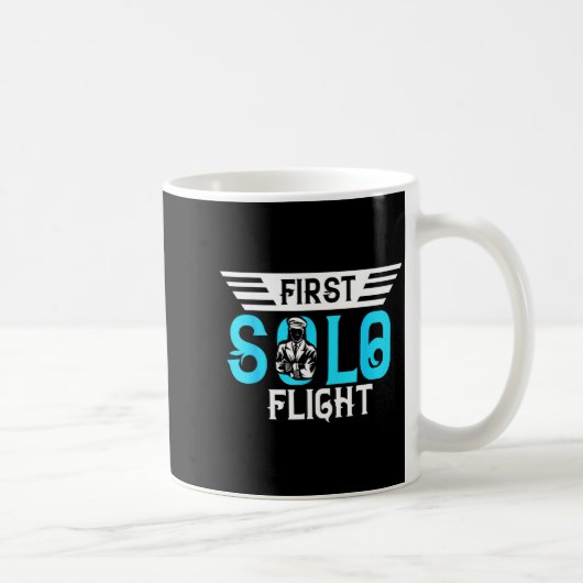 Funny New Lot Design First Solo Flight Aircraft Lo コーヒーマグカップ (右)
