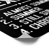 Funny New Mexico Hot Weather Tee_ Four Seasons In  ポスター (角)