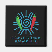 Funny New Mexico Peppers Hatch Chili  マグネット (正面)