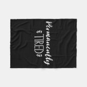 Funny New Mother And Father Gift, Permanently Tire フリースブランケット (正面(横))