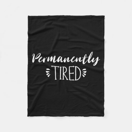 Funny New Mother And Father Gift, Permanently Tire フリースブランケット (正面)