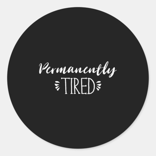 Funny New Mother And Father Gift, Permanently Tire ラウンドシール (正面)