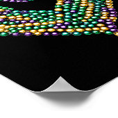 Funny New Orleans Beads Heart We Stand Nola Strong ポスター (角)