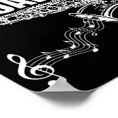 Funny New Orleans Mardi Gras Jazz Saxophone  ポスター (角)