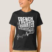 Funny New Orleans Mardi Gras Jazz Saxophone Tシャツ (正面)