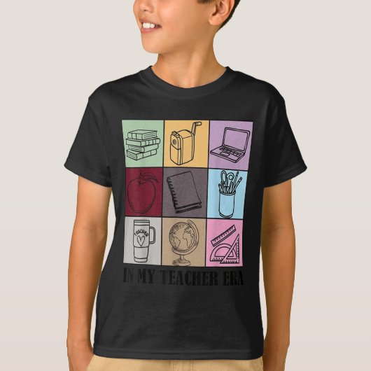 Funny New Teacher Quote In My Teacher Era Cool Tea Tシャツ (正面)