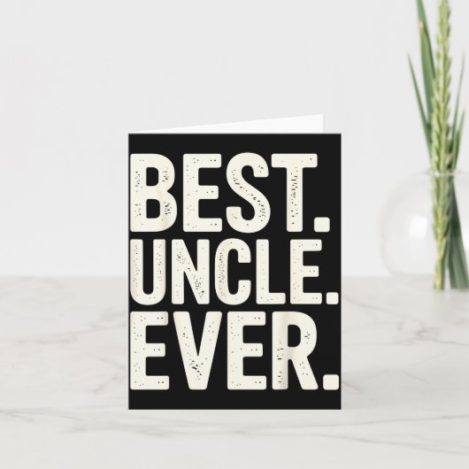 Funny New Uncle Art For Uncle Men From Nephew Niec カード (正面)