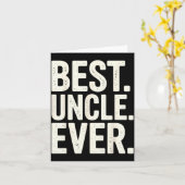 Funny New Uncle Art For Uncle Men From Nephew Niec カード (黄色い花)